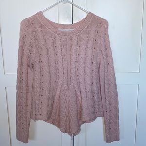 Delia’s Pink Tie Sweater